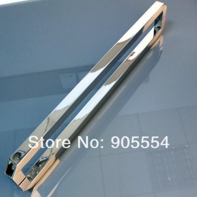 750mm chrome color 2pcs/lot 304 stainless steel bedroom glass door handle [home-gt-store-home-gt-products-gt-glass-door-amp-bathroom-glass-]