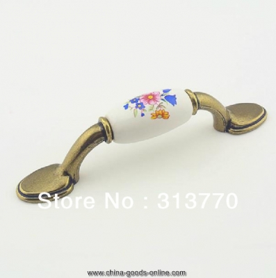 76mm ceramic furniture handle kitchen cabinet knobs handles dresser drawer handle