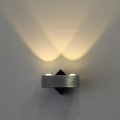 aluminium acrylic modern wall led lamp light with 2 lights for home lighting wall sconce lamparas de pared