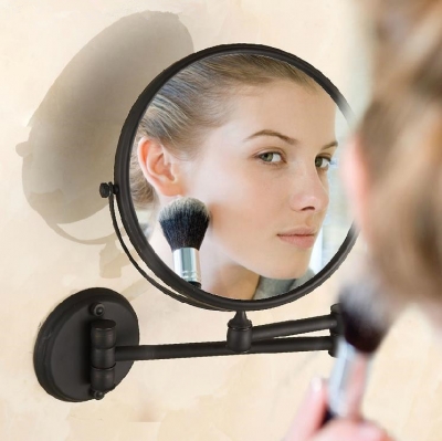 antique black 8 inch bathroom mirrors magnifying mirror with wall mounting cosmetic mirror bathroom illuminated mirrors h-52