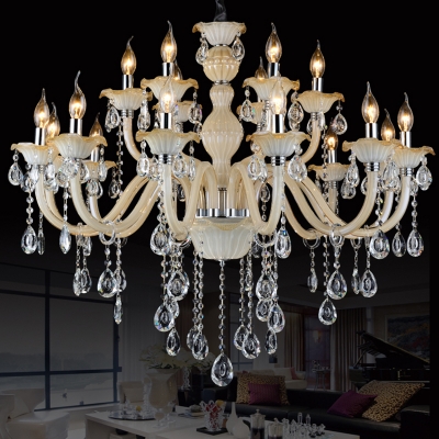 chandelier light modern crystal lustres de cristal suspension luminaire lighting fixtures for restaurant dining room lamp