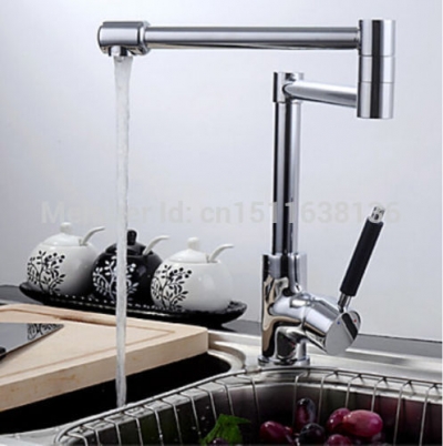 contemporary new designed chrome brass kitchen faucet sink mixer tap deck mounted [chrome-1466]