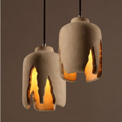 creative cement modern pendant light hanging lamp,retro loft vintage industrial led pendant lamp,lamparas vintage colgantes