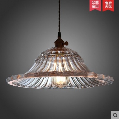 edison retro loft style vintage industrial lamp pendant lights with glass lampshade,lustres de sala teto pendente