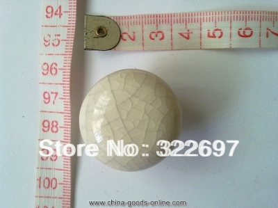 kl19205 fashion decorative pattern ceramic cabinet furniture single hole handle and knob [Door knobs|pulls-396]
