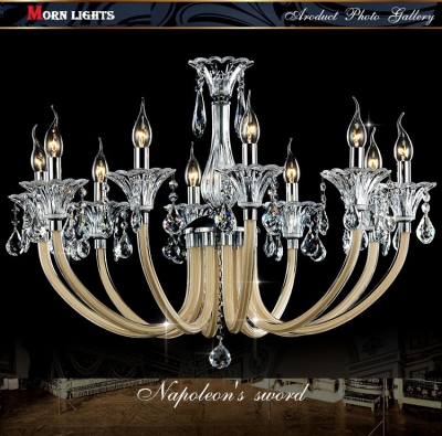 luxury chandelier fashion simple personality crystal chandelier light fashion rustic beige crystal chandelier lighting