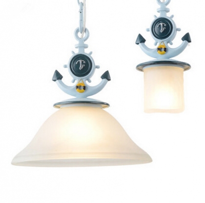 mediterranean sea led pendant lights glass creative art hanglamp fixtures for cafe bar dinning home lighting lamparas colgantes