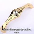 never fade rust modern european fashion golden crystal handle for drawer 96mm high grade pull for cupboard