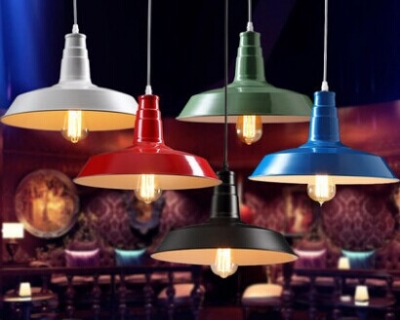 post-modern red/black/white dining room pendant light lighting brief fashion single head 5 colors pendant light lamps