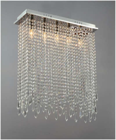rectangle shape crystal ceiling lights fixture clear curtain crystal light lustres lamp for dining room and bedroom md10039 [ceiling-light-1258]