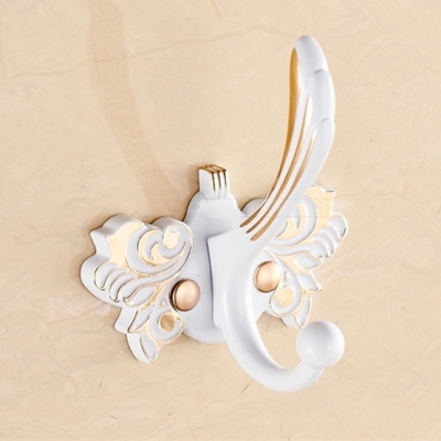 single robe hook,clothes hook,solid zinc-alloy construction with white finish,bathroom accessories products og-808 [robe-hook-amp-rows-of-hook-7368]