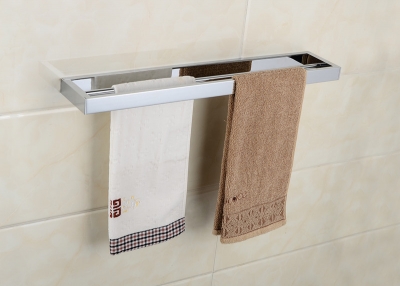 solid brass towel rack bathroom double towel bar bath hardware towel holder [89300-387]