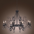 110v-220v black in antique style modern led chandelier lamps chandeliers home lighting for dinnig living room