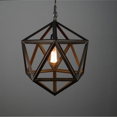 2016 creative american 3 head retro iron birdcage candle pendant light with frosted glass shade and bulbs