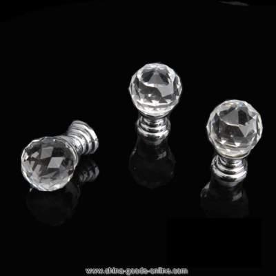 20mm round handle cabinet cupboard crystal glass drawer door knobs pack of 10 bs88 [Door knobs|pulls-6]