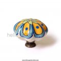 43mm euro hand-painted country ceramic cabinet knob cupboard furniture drawer knobs handle pulls kitchen