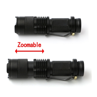 5 colors mini 2000lm led flashlight torch lamp penlight 3 modes zoomable adjustable focus linternas portable light use aa 14500 [flahshlight-new-5719]
