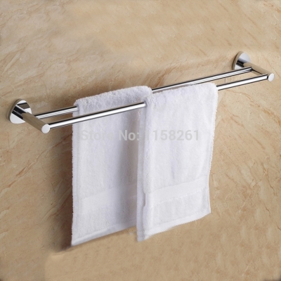 (60cm)double towel bartowel holder,solid brass madechrome finished, bathroom products,bathroom accessories fm-5324d