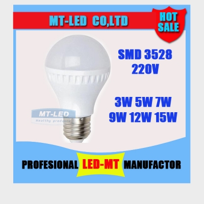 best x10pcs retail 2835 smd globe lamp e27 3w 5w 7w 9w 12 15w led pc ball light smd led light spotlight [led-globe-bulb-698]