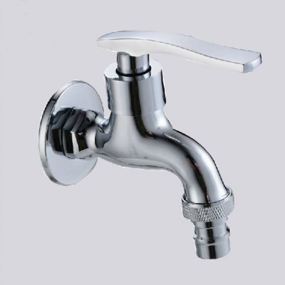 bibcock faucet tap crane chrome brass finish bathroom wall mount washing machine water faucet taps for garden pool use zj-6207