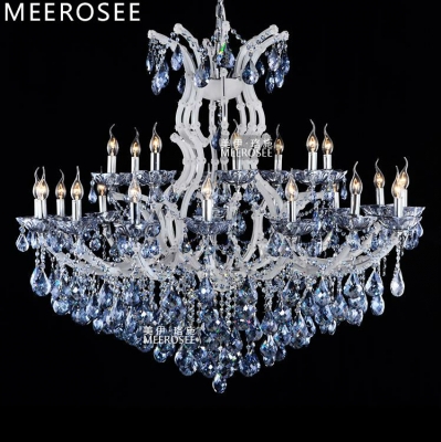 blue color maria theresa crystal chandelier lamp/light/lighting fixture large white chandelier lusters d1200mm h1000mm
