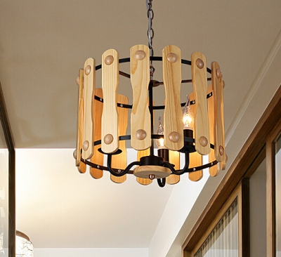 creative individual american country wooden pendant lamp restaurant study bedroom decoration pendant light