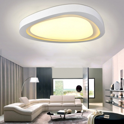 creative personality 500mm 24w oval led ceiling light ceiling lamps,living room bedroom modern warm white child room lamp