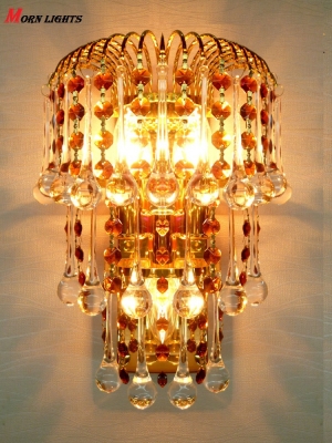 crystal wall light golden crystal sconce light k9 top crystal bedroom living room light sconce crystal lamp