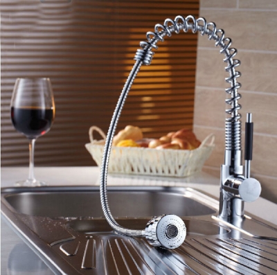 good quality chrome brass and cold water kitchen vessel sink faucet deck mounted one hole [chrome-1423]
