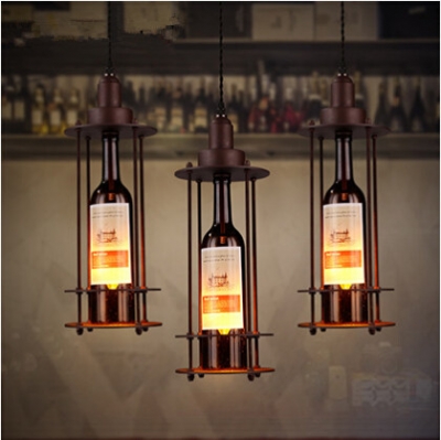 industrial vintage loft style pendant lights iron glass bottle lampshade edison hanglamp fixtures for home lightings droplight [edison-loft-pendant-lights-1595]
