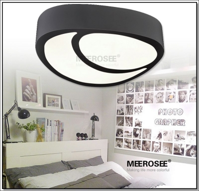 modern led ceiling light fitting white acrylic led lighting fixture black led lamp lustre ceiling lights for living room [new-lightings-6555]