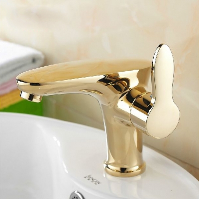 ! new euro classic bathroom vessel sink faucet swivel spout mixer tap( gold finish) tap handles toilet 9245k [golden-bathroom-faucet-3484]
