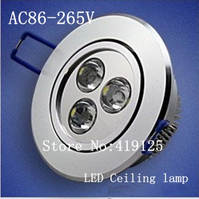 whose led ceiling light 3w, by china post mail,warm white/cool white 2 years warranty2012 new type!