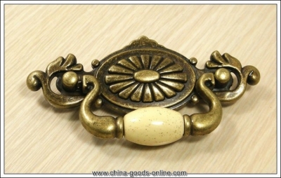 1 piece antique ceramic kitchen cabinet and drawer pull(c.c.:57mm,length:116mm) [Door knobs|pulls-1976]