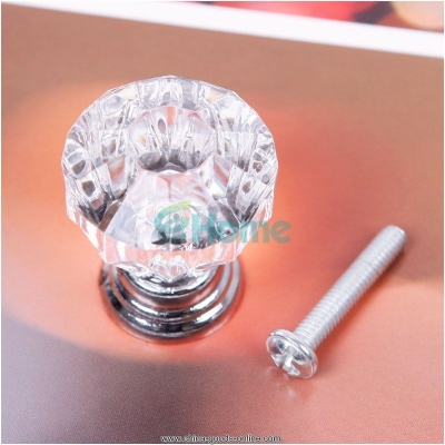 25mm crystal knobs door handle pull cabinet drawer dresser cupboard wardrobe#55766 [Door knobs|pulls-2176]