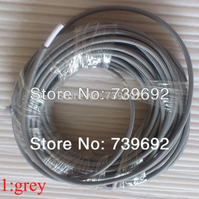 (2m/lot) grey color 2*0.75mm vintage lamp cord twisted electrical copper wire lamps for pendant light