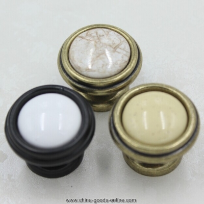 32mm bronze kichen cabinet knobs white ceramic drawer pulls bronze zinc alloy dresser wardrobe handle pulls knobs tc46