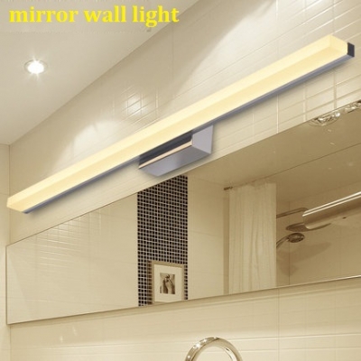 40cm 60cm 80cm 100cm 120cm waterproof anti-fog mirror light led fashion brief modern mirror lamp