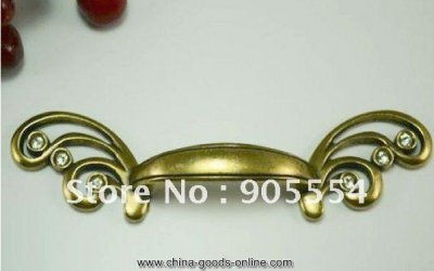 64mm l170xw14xh23mm butterfly bronze-coloured zinc alloy drawer handle [Door knobs|pulls-14]