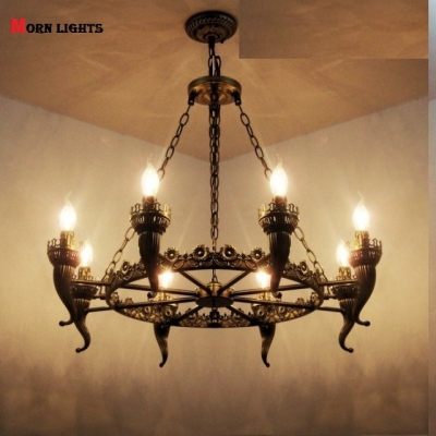antique iron chandelier lights bronze antique light for living room dining room chandelier bronze [modern-chandelier-6474]