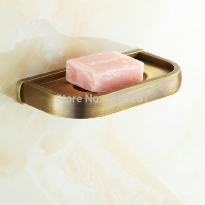 brass material promotion modern wall mounted antique brass square soap dishes bathroom soap dish holder f81359f [soap-dish-amp-holder-7797]