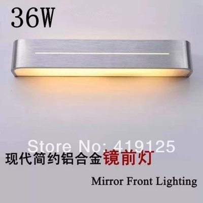 brief modern bathroom lamp anti-fog mirror light aluminum wall lamp mirror glass acrylic (36w)