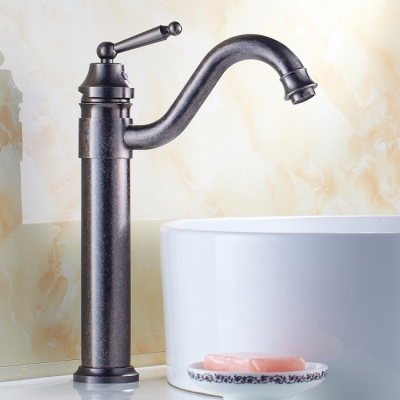 classic antique silver bathroom basin faucet bathroom faucets single handle and cold y833a [oil-rubbed-bathroom-faucet-6632]