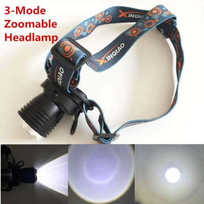 hiking camping led headlight headlamp 3 modes flashlight night fishing riding cycling head lamp e