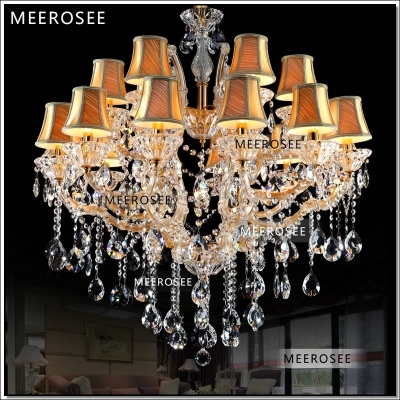 maria theresa clear with gold crystal chandeliers of living hanging lamp large crstal light fixture dining with 18 arms md7001 [crystal-chandelier-maria-theresa-2234]