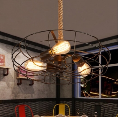 metal fan hemp rope creative loft style edison vintage pendant lights fixtures for dining room hanging lamp indoor lighting [edison-loft-pendant-lights-1760]