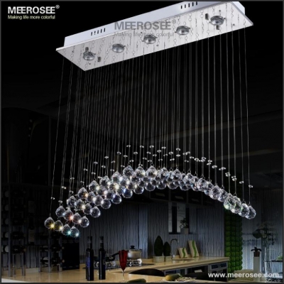 ! modern crystal ceiling light fixture rectangle curtain crystal lustre lamp for dining area, meeting room [ceiling-light-1201]