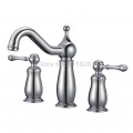 new 3pcs fashion waterfall bathtub faucet brass surface mounted chrome mixer tap mixer tap faucet yb-301-a
