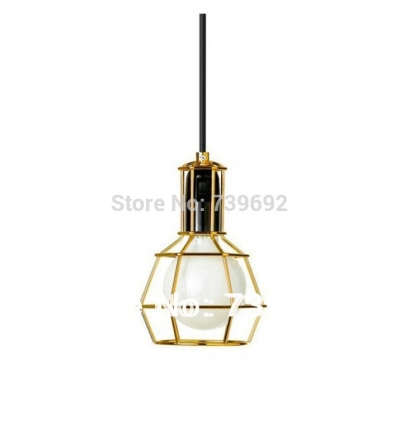 new classical europe style black/gold lamp shade with e27 bulbs loft vintage pendant light/single head antique pendant lights