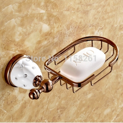 new rose gold finish brass soap basket /soap dish/soap holder /bathroom accessories,bathroom furniture toilet vanity 5306